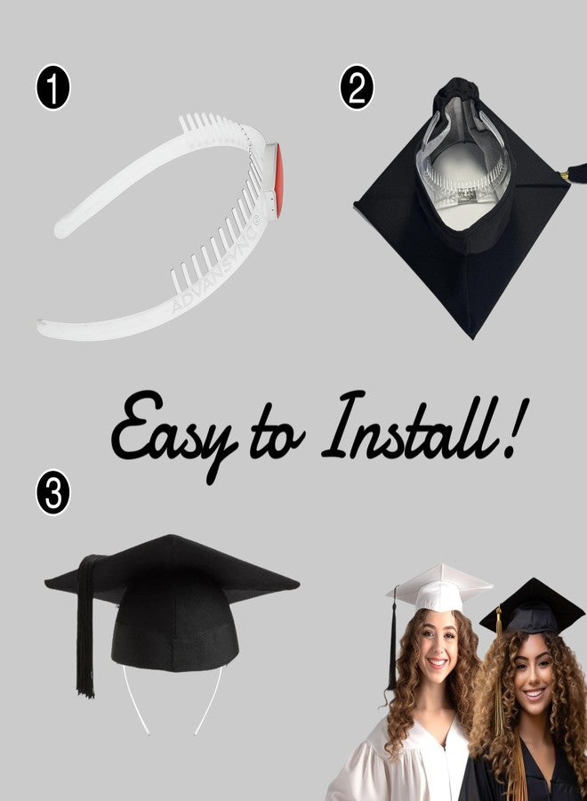 ADVANSYNC The Original GradCapBand – Secure Your Grad Cap on Natural Hair, Braids, Locs, Twists, Curls and Straight Hair - Image 2